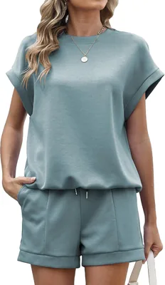 Famulily Tracksuit Set Women's Crew Neck 2 Piece Outfit - Best Deal