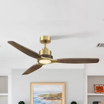 Ventilador de Techo Parrot Uncle de 142 cm con Luz Ajustable 3000/4000/6000K, Motor DC Silencioso de 35W, 6 Velocidades, Funcional en Invierno y Verano