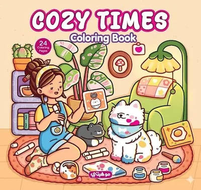 كتاب تلوين Cozy Times - 24 رسمه احترافية عالية الدقة للكبار والأطفال الموهوبين