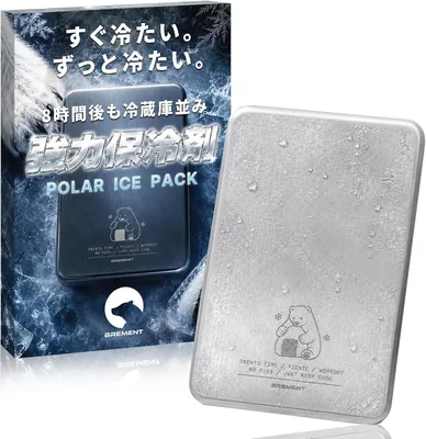 ブレメント 強力保冷剤 - 8時間持続！ステンレス製で清潔。即冷、長持ち。