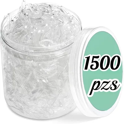 1500 Mini Gomas Elásticas para el Pelo, Ligas Pequeñas para Cabello | Bandas Antideslizantes para Tr