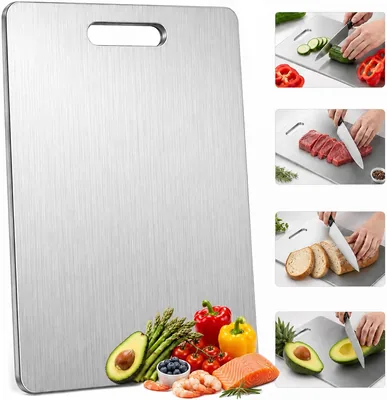 Stainless Steel Cutting Board Dishwasher-Safe Chopping Board