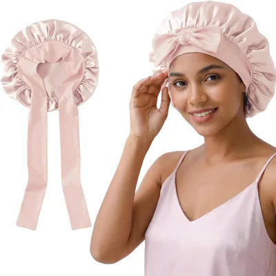 Mulberry Silk Sleep Cap - Pink