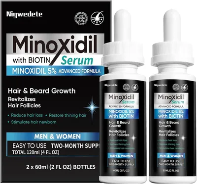 Nigwedete 5% Minoxidil Hair Growth Serum for Men & Women - Advanced Formula, 12% Off