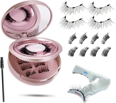 Magnetische Wimpern, 3 Paare Natürliche Süße Design, Ohne Eyeliner, Voll Wimpern & 3/4 Halb Wimpern - Best Deal
