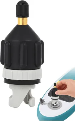 Adattatore SUP Inflator BTACGWP Nero, Convertitore Anti-Fuga d'Aria Universale per Inflatabili da Barca e Kayak