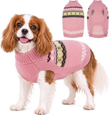 Kuoser Fair Isle Dog Sweater - Winter Pullover