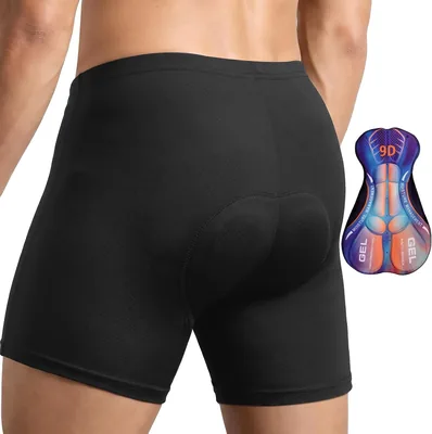 AYESY Cycling Shorts Men's 5D Gel Padded MTB Liner, Quick-Drying Shockproof