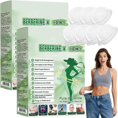Pannelli dimagranti Natural X Berberina 10 in 1 per il 2026, efficaci per la modellazione del corpo e la cura della pelle, adatti a tutti i tipi di pelle, 14 pezzi