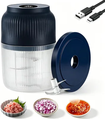 Household Electric Garlic Crusher 350ml Cordless Chopper - Best Deal