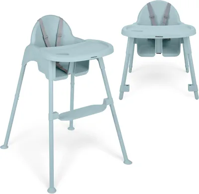 KikkaBoo OATY 2-in-1 High Chair with Double Tray