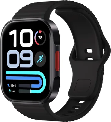 REDMI Watch 6 Lite 黒 | 1.96インチAMOLED大画面 1500nits常時表示 着信通知 自動輝度調整 超狭額ベゼル 薄型 軽量 5システムGNSS iPhone/Android対応 5ATM スイムトラッキング