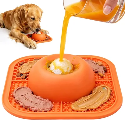 PetsHome Slow Feeder Dog Bowls & Lick Mat