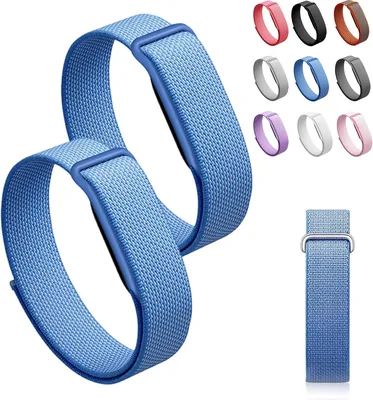 Band for Google Fitbit Air, Soft Silicone/Nylon Fitness Tracker Replacement Band, Adjustable Wristband for Women Men (61% Off)