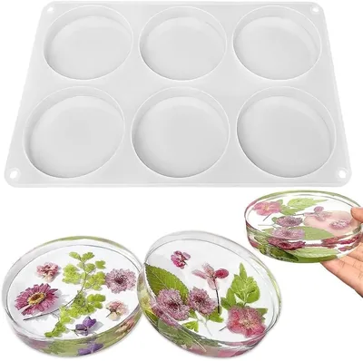Joyzzz Silicone Coaster Molds - DIY Epoxy Cup Mat for Crafts