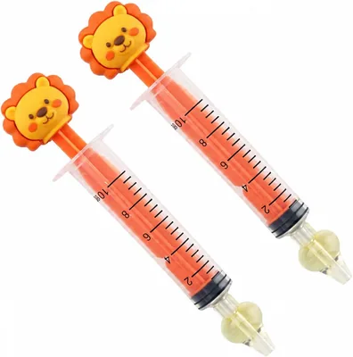 Thermobaby - 2 Nasal Syringes - Efficaces - Tipes Souples - Lion | Mousselette en Silicone Douce