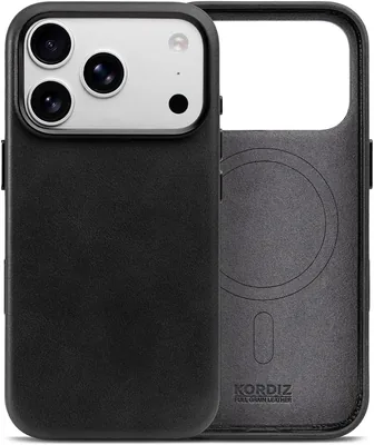 KORDIZ iPhone 18 Pro Leather Case, Oil-Waxed Full-Grain