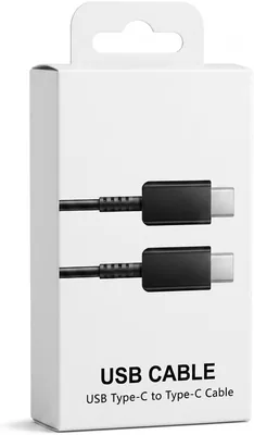 USB Type-C to Type-C Cable Black Fast Charging