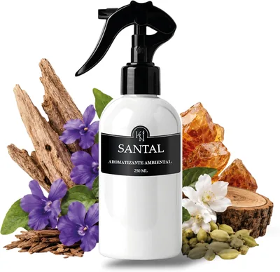 Aromatizante Para Hogar SANTAL 250 ml | Inspirado en Santal 33 | Sándalo, Cardamomo, Cedro y Almizcle | Room Spray para Habit Best Deal