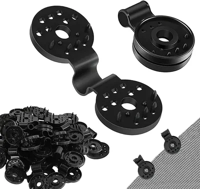 Clips Yi'antai in Plastica, 60 Pezzi Fissaggio Clips, Occhielli Speciali per Reti Ombreggianti