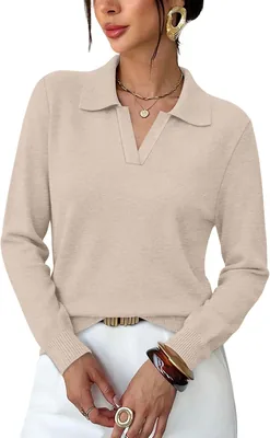 Long Sleeve Sweaters Women Fall Basic Tops