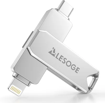 LESOGE 128GB USB-C Flash Drive MFi