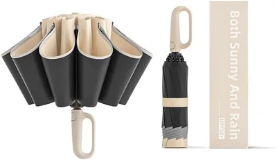 Automatic Reverse Umbrella Windproof Travel