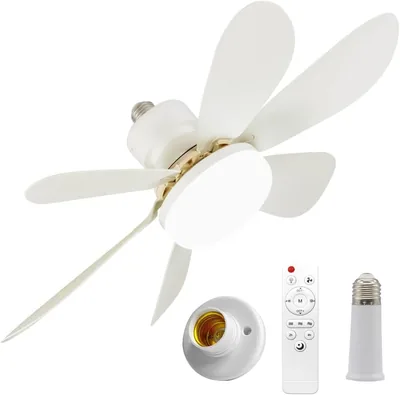 Ventilateur de plafond MEIION Baugmann avec lumière et télécommande 40 W | 52 cm 40 W Petit Ventilateur LED dimmable