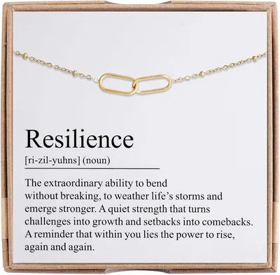 Resilience Bracelet - Silver Interlocking Ring Strength