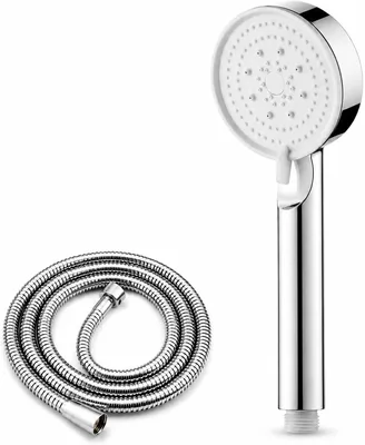 High Pressure Shower Head 5 Spray Modes Chrome Silver Best Deal