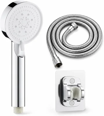 High Pressure Shower Head 5 Spray Modes Chrome Silver Best Deal