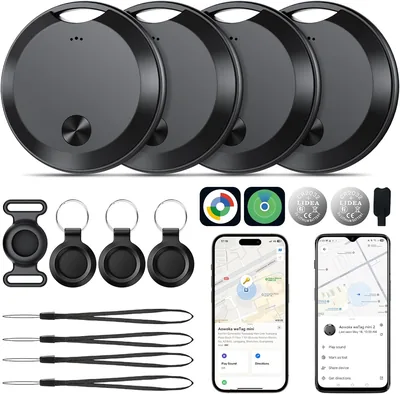 Smart Tracker Tags 4 Pack - Bluetooth Tracking
