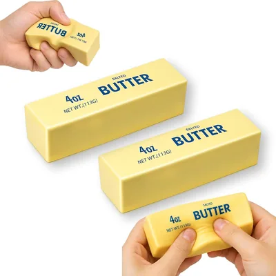 POP lina Butter Squishy, 2er Pack – Lustige Buttermalstangen, Squeeze Toy für Erwachsene, Party, Geburtstag, Geschenkdekoration - Best Deal