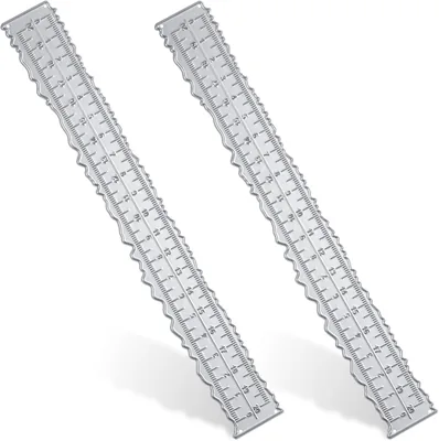 Deckle Edge Ruler - Metal Paper Tearing Tool for DIY Crafting