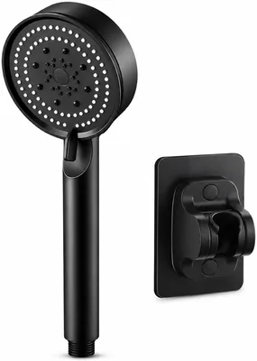 High Pressure Handheld Shower Head - 5 Spray Modes Black Best Deal
