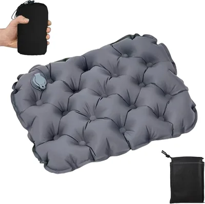 Yeheap Inflatable Stolpad, Ultra Lätt Stolkussin Utomhus Falgbar | Portabel Stolkussin med Transportväska, Väderresistent