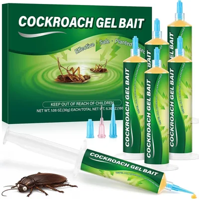 6 Gel Attraenti per Scarafaggi da 30g l'uno | Per Cucina, Bagno, Seminterrato e Pantry