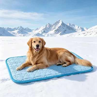 LOTOVERDE Tapete Enfriamiento para Perros, Alfombra Refrescante para Mascotas Grandes, Lavable y Portátil