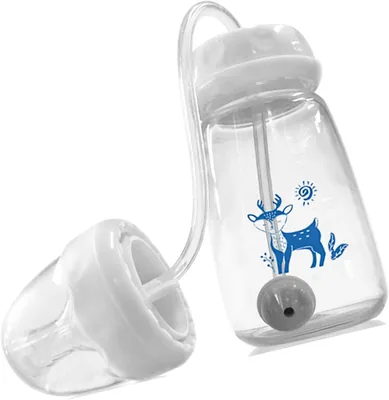 Easy Grip Anti-Colic Drinking Bottle - Wide Neck PP Milk Storage