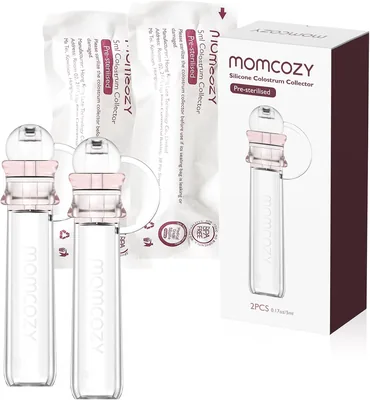 Recolector de Calostro Momcozy, Recipiente Reutilizable para Leche Materna