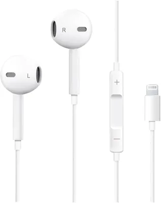 Wired Earphones for iPhone 14/13/12/11 Pro Max SE X XS XR - Lightning Headphones with Microphone & Volume Control