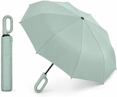 Guarda-Chuva Automático com Gancho Integrado | Abre e Fecha Automático | 10 Varetas Reforçadas | Resistente ao Vento | Proteção Completa