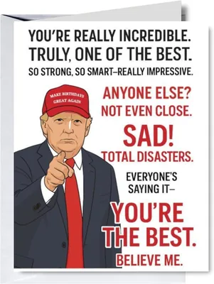 Funny Trump Birthday Card - Make Birthdays Great Again Best Deal