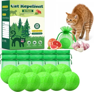 Mucyeek Cat Repellent Balls 10 Pack Peppermint Oil Best Deal