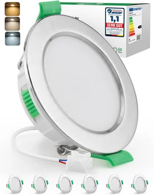 Spotlight Bojim LED para techo 4W 220V Nickel 55-68mm - 3 Temperaturas de Color