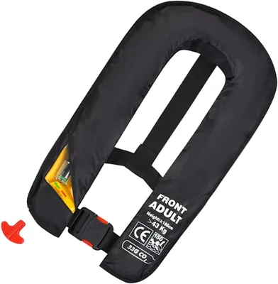Inflatable Livjakt, självinfladbar jakt, kompakt snörklingsutrustning, robust schwimminstrument, 55 x 45 x 5 cm, för