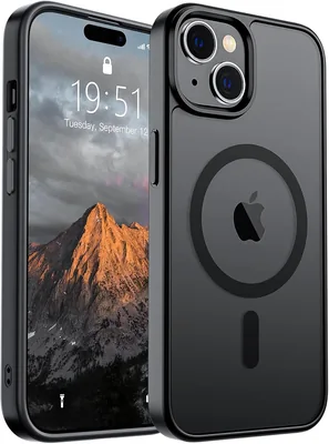 Funda Magnética para iPhone 15 (Compatible con MagSafe) - Protección Militar - Semitransparente Mate