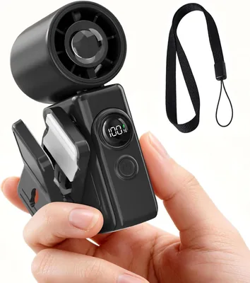Ofrdncy Clip-On Portable Fan, 13500 RPM Rechargeable Handheld Mini Fan
