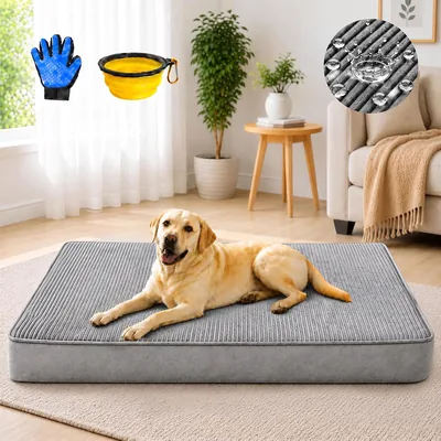 Cama Impermeable para Perro Grande YUDSKU 120 × 80 cm, No Resbala y Lavable