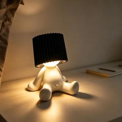 Kreative Led Nachttischlampe des Kleinen Schüchternen Mannes - 23% Off